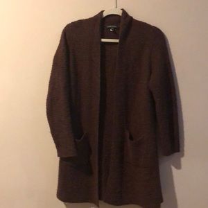 Eileen Fischer cardigan with pockets brown multi M